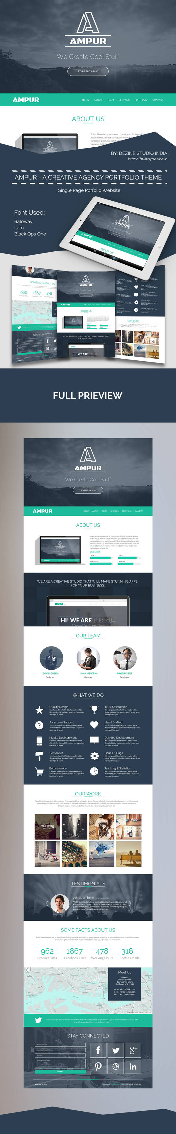 AMPUR Theme - A creative agency portfolio theme